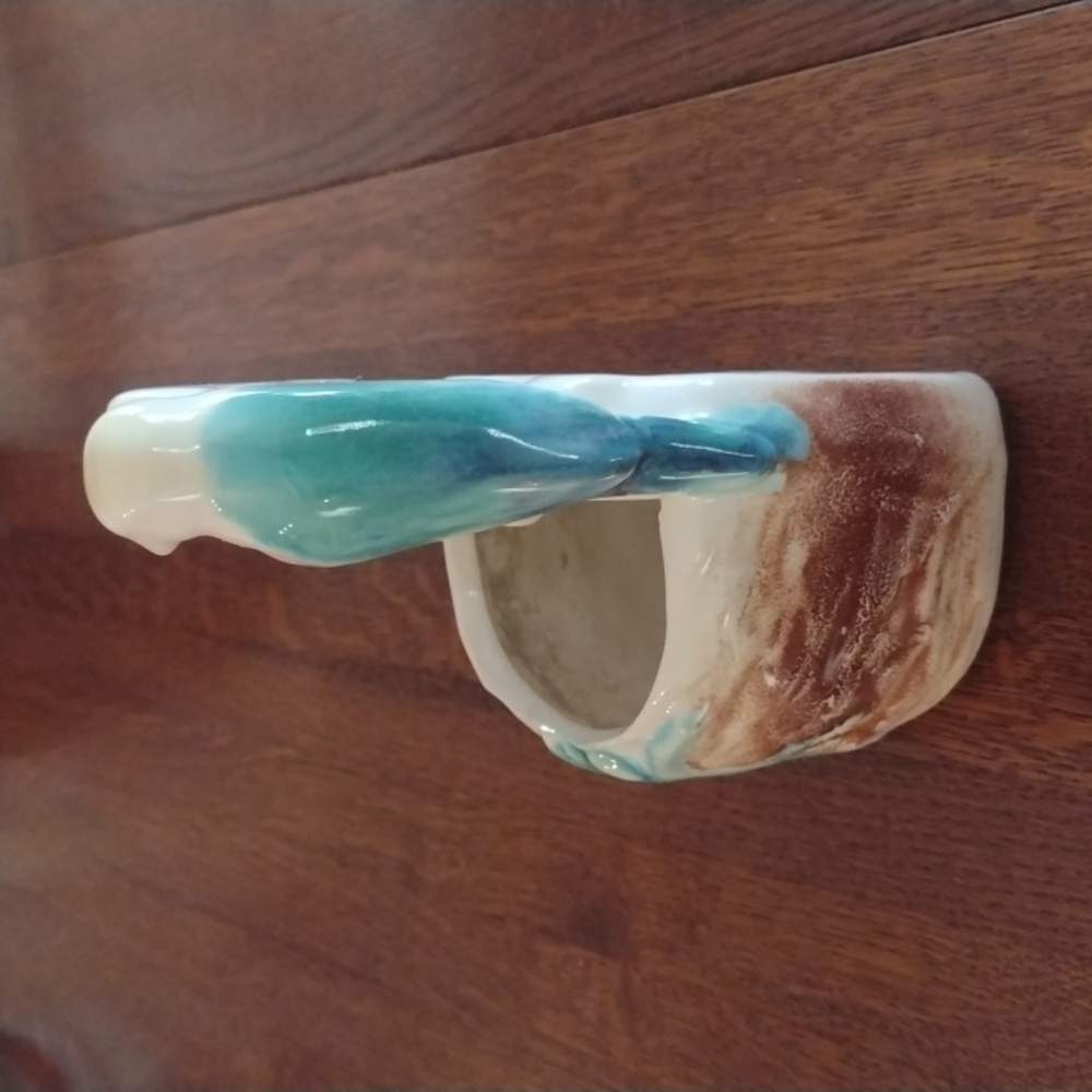 Morton Pottery Wall Pocket Love Birds - Picture 6 of 6